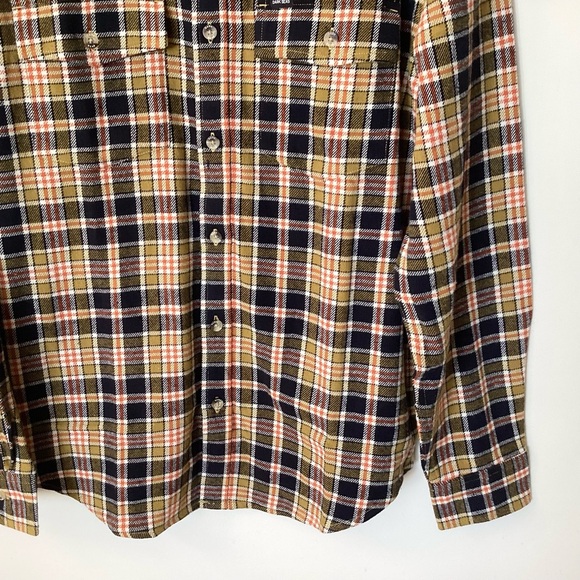 NWT Dark Seas Academy Woven Plaid Flannel Button Up Shirt - Black Combo - M - Picture 3 of 8